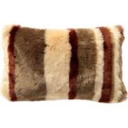 Dutch Decor CLEO - Sierkussen 30x50 cm - fluffy kussen met strepen - B...