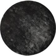 PTMD Flavia Black Viscose Handwoven Carpet Round