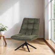 Draaifauteuil Yuki ecoleer groen