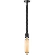 Home sweet home hanglamp Leonardo zwart Tube - amber