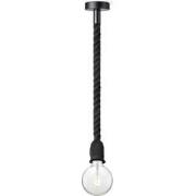 Home sweet home hanglamp Leonardo zwart Globe g125 - helder