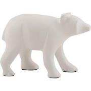 Ornament Bear - Wit - 15x7x10.5cm