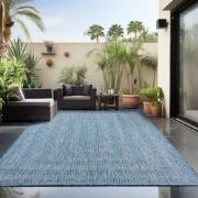 Skanda Home Outdoor - Binnen en Buiten Vloerkleed - Uni Design - Blauw...