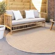 Rond Buitenkleed Jute Excellent Outdoor Bruin - Polypropyleen - Rond 2...