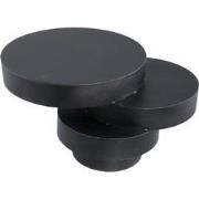 PTMD Essy Black Metal Sidetable Unequal Piled Up Rounds