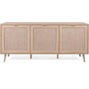 Dressoir met 3 Deuren L150 cm - Rotan afdruk - Bali