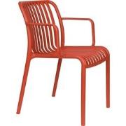 Housecraft Living Mante Tuinstoelen Armleuning Kunststof Terra/ Rood -...