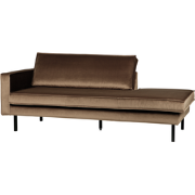 BePureHome Rodeo Daybed Links - Velvet - Taupe - 85x203x86