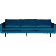 BePureHome Rodeo 3-Zitsbank - Velvet - Blauw - 85x277x86