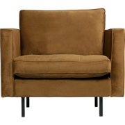 BePureHome Rodeo Classic Fauteuil - Velvet - Honinggeel - 83x98x88