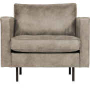 BePureHome Rodeo Classic Fauteuil - Eco-leder - Elephant - 83x98x88