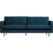 BePureHome Rodeo Classic 2,5-Zitsbank - Velvet -  Blauw - 83x230x88