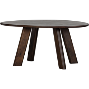 BePureHome Roundly Eetkamertafel - Mangohout - Walnoot - 76x160x110