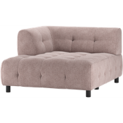 WOOOD Louis 1,5-Zits Chaise Longue - Polyester - Mauve - 73x122x140