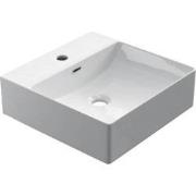 Keramische rechthoekige opbouw waskom Fino Square 40,5x40,5cm wit met ...