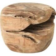 MUST Living Coffee table Ball Natural,±30xØ40 cm, natural recycled tea...