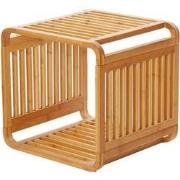 Decopatent® Bamboe vakken kastje - badkamerkast - vakkenkast - schoene...