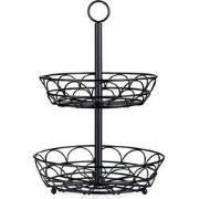 Decopatent - 2-laags Ronde Fruit etagere - Fruitschaal Rond - Fruitman...