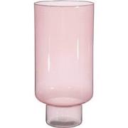 Mica Decorations Vaas Fallon - 24x24x50 cm - Glas - Licht Roze