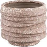 PTMD Bloempot Hindouy - 19x19x16 cm - Keramiek - Bruin