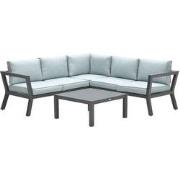 Colorado lounge set 3-dlg carbon black/ mint grey