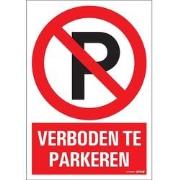 Combi-Bord 23x33 cm Verboden te parkeren