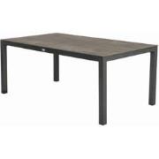 Briga Dining Table Trespa Top Forest Grey 180 x 100 cm Charcoal Frame