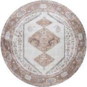 Vloerkleed Karaca Brown 08 Rond ø120 cm