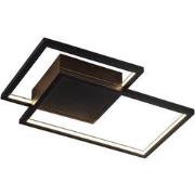 NORI LED 44W 3000K zwart 480x340x60 dimbaar
