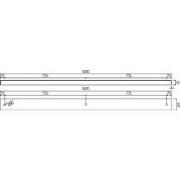 Losse opbouw basis voor pendels 3x, zwart, 150cm