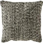 J-Line - Kussen Miami Polyester Zwart/wit - 42x44x10cm