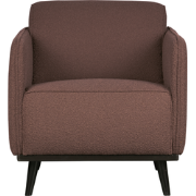 BePureHome Statement Fauteuil - Polyester - Koffie - 77x72x93