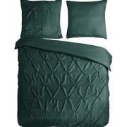 Pure Dekbedovertrek Luxe Chesterfield Groen-Lits-jumeaux (240 x 200/22...