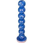 URBANJNGL - Kandelaar Smiley Blauw Ballen 9x9x36cm