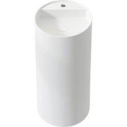 Vrijstaand composiet wastafel Rin ?39x87cm mat wit - met kraangat