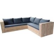 Wood4you - Loungeset 2 steigerhout - incl Plof kussens
