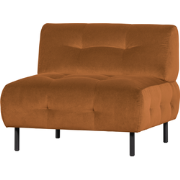 WOOOD Lloyd Fauteuil - Velvet - Cinnamon - 75x90x90