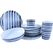 OTIX Melamine Serviesset - 12-Delig - Dinerborden - Soepkommen - Drink...