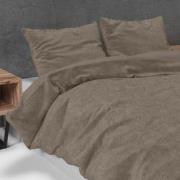 Sleeptime Dekbedovertrek Velvet Uni Taupe-Lits-jumeaux (240 x 200/220 ...