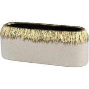 PTMD Bloempot Coira - 30x9x11 cm - Keramiek - Goud