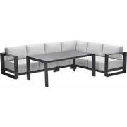 Garden Impressions Malakka lounge dining set 5-delig - valley sand