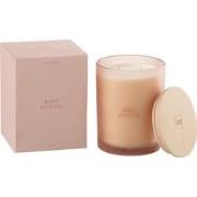 J-Line - Geurkaars Accords Essentiels Rose Rêveuse-52h - 10.5x10.5x14c...