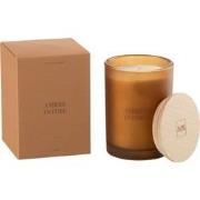 J-Line - Geurkaars Accords Essentiels Ambre Intime-38h - 8.5x8.5x12.5c...