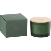 J-Line - Geurkaars Accords Essentiels Bois Givré-28h - 11.5x11.5x10cm