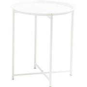 Sens-Line - Nora Bijzettafel - Ø46cm - Metaal Wit