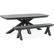 Sens-Line - Bradford Tuinbank - 182cm - Kunststof Grijs
