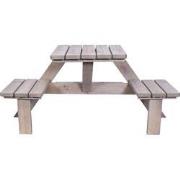 Sens-Line - Berlin wand Picknicktafel - 158,5x58x78,5cm - Bruin