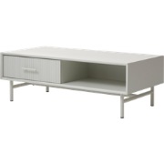 Arlo houten salontafel met lade grijs/beige - 120 x 60 cm