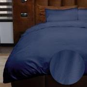Emboss Dekbedovertrekset Geometric - Donkerblauw - 140x220 + 1*60x70 c...