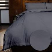 Emboss Dekbedovertrekset Rainbow - Antraciet - 240x220 + 2*60x70 cm